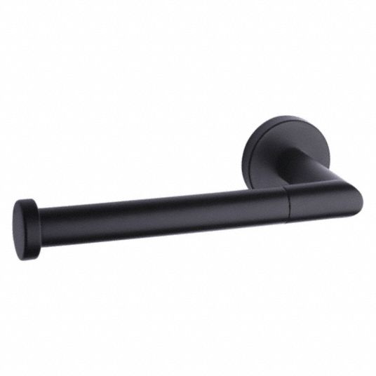 Single Roll Matte Black Toilet Paper Holder