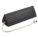 WHEEL CHOCK, F/ GENERAL PURPOSE, SINGLE WHEEL, BLACK, 5 X 7 1/2 X 10 IN, RUBBER