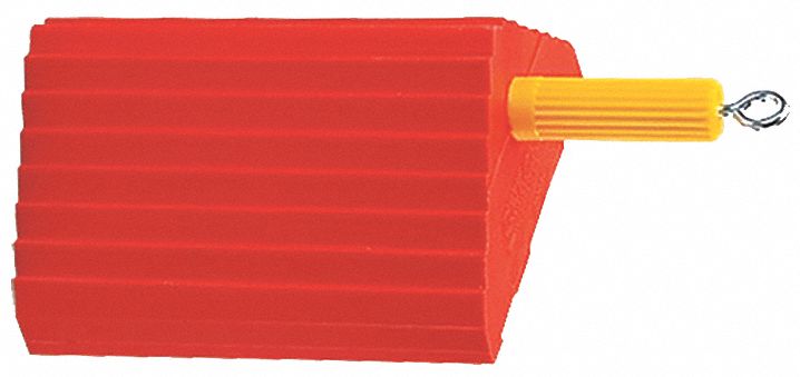 Wheel Chock: Urethane, 32 in Max Compatible Wheel Dia, 60, 000 lb Vehicle Wt - Max, 10 in Overall Lg