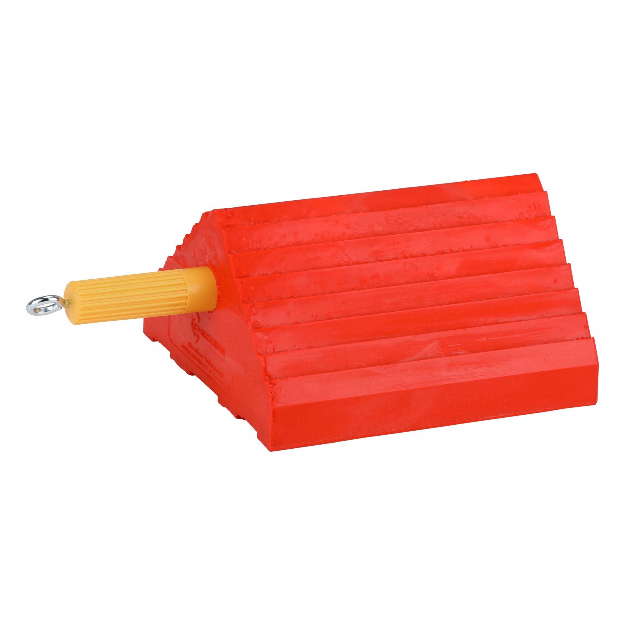 Wheel Chock: Urethane, 32 in Max Compatible Wheel Dia, 60, 000 lb Vehicle Wt - Max, 10 in Overall Lg