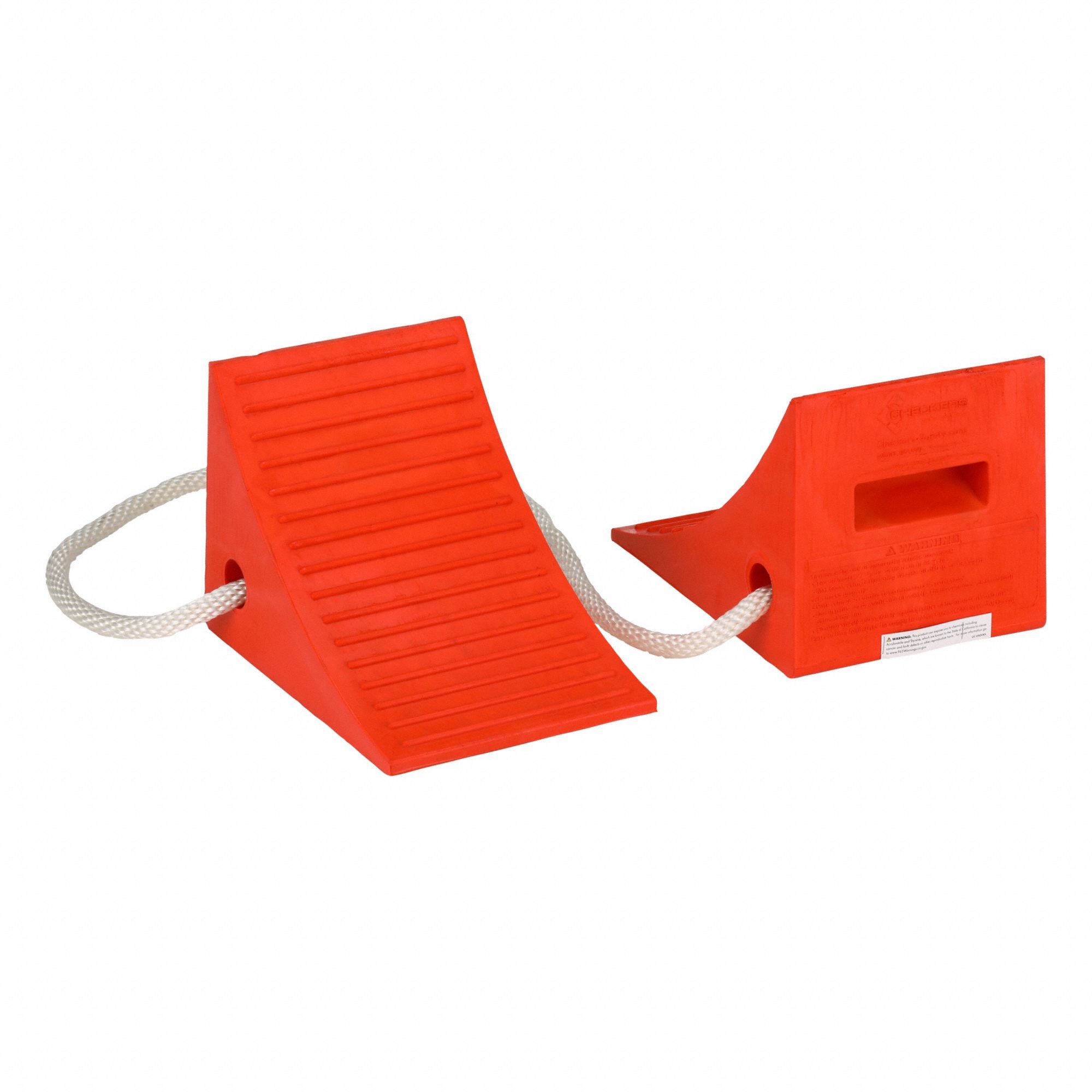Wheel Chock: Urethane, 35 in Max Compatible Wheel Dia, 40, 000 lb Vehicle Wt - Max, 2 Chocks, 1 PR