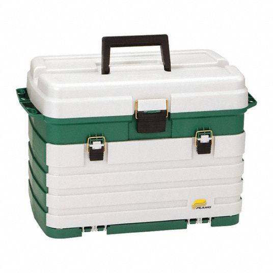 PLANO MOLDING, 5 1/8 in x 7 1/8 in, Green, Storage Box - 19YM88