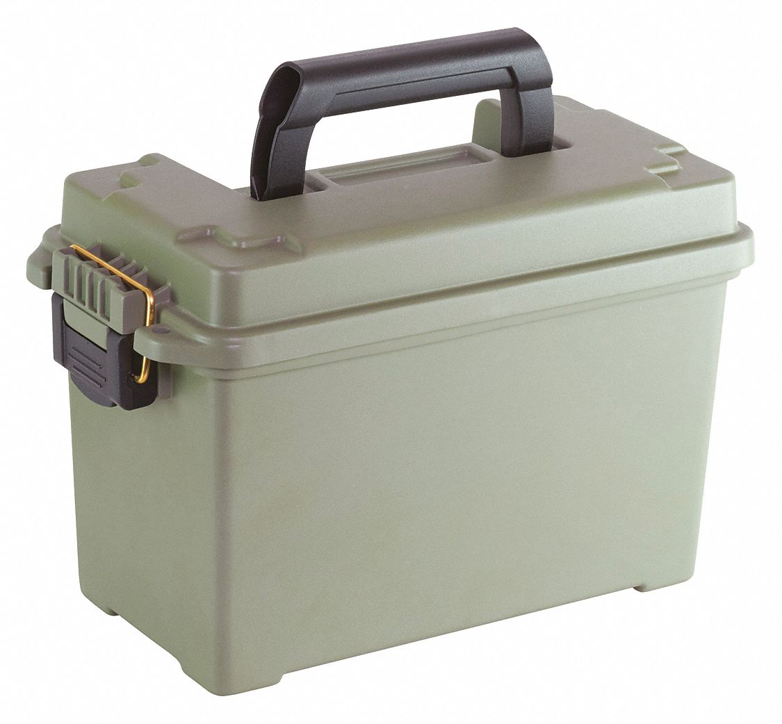 PORTABLE TOOL BOX,PLASTIC,OLIVE GREEN