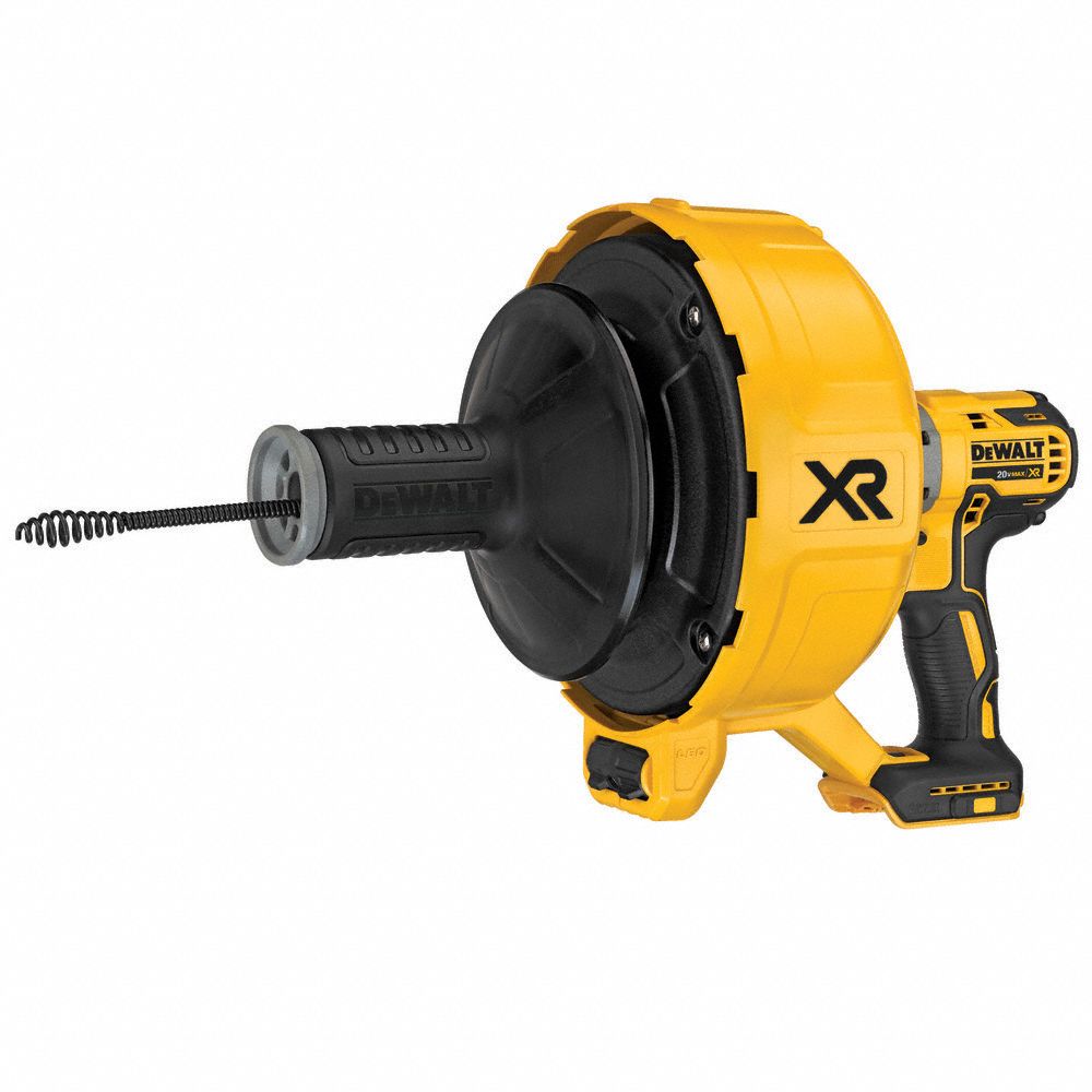 DEWALT Drain Gun, 5/16" x 25 ft., Cordless 437U50DCD200B Grainger