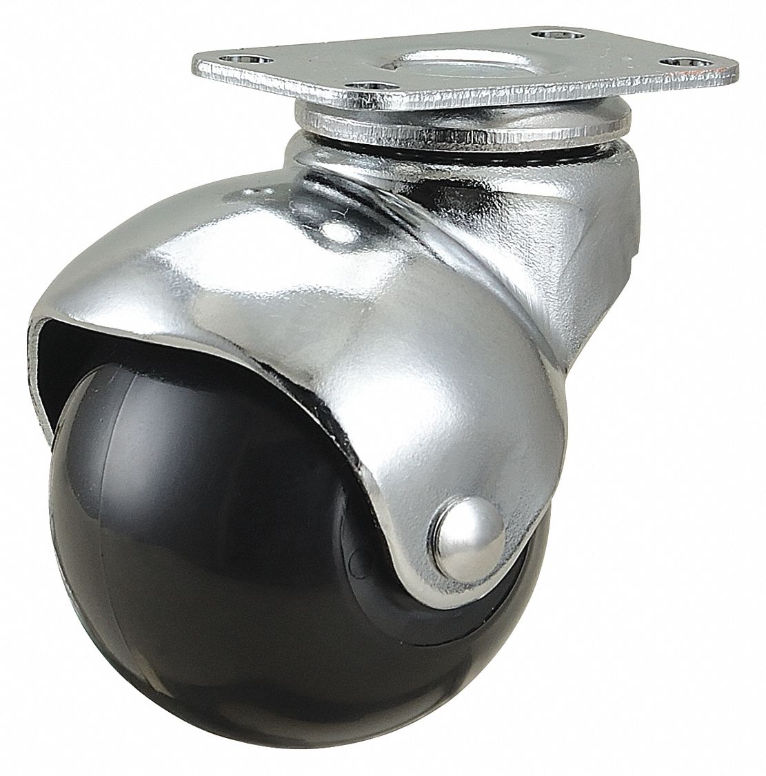 GRAINGER APPROVED Standard Plate Caster 2 in Wheel Dia., 75 lb, 2 5/8