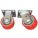 STANDARD PLATE CASTER KIT, 4 IN WHEEL DIAMETER, 3200 LB, 5½ IN MOUNTING H, 4 PK