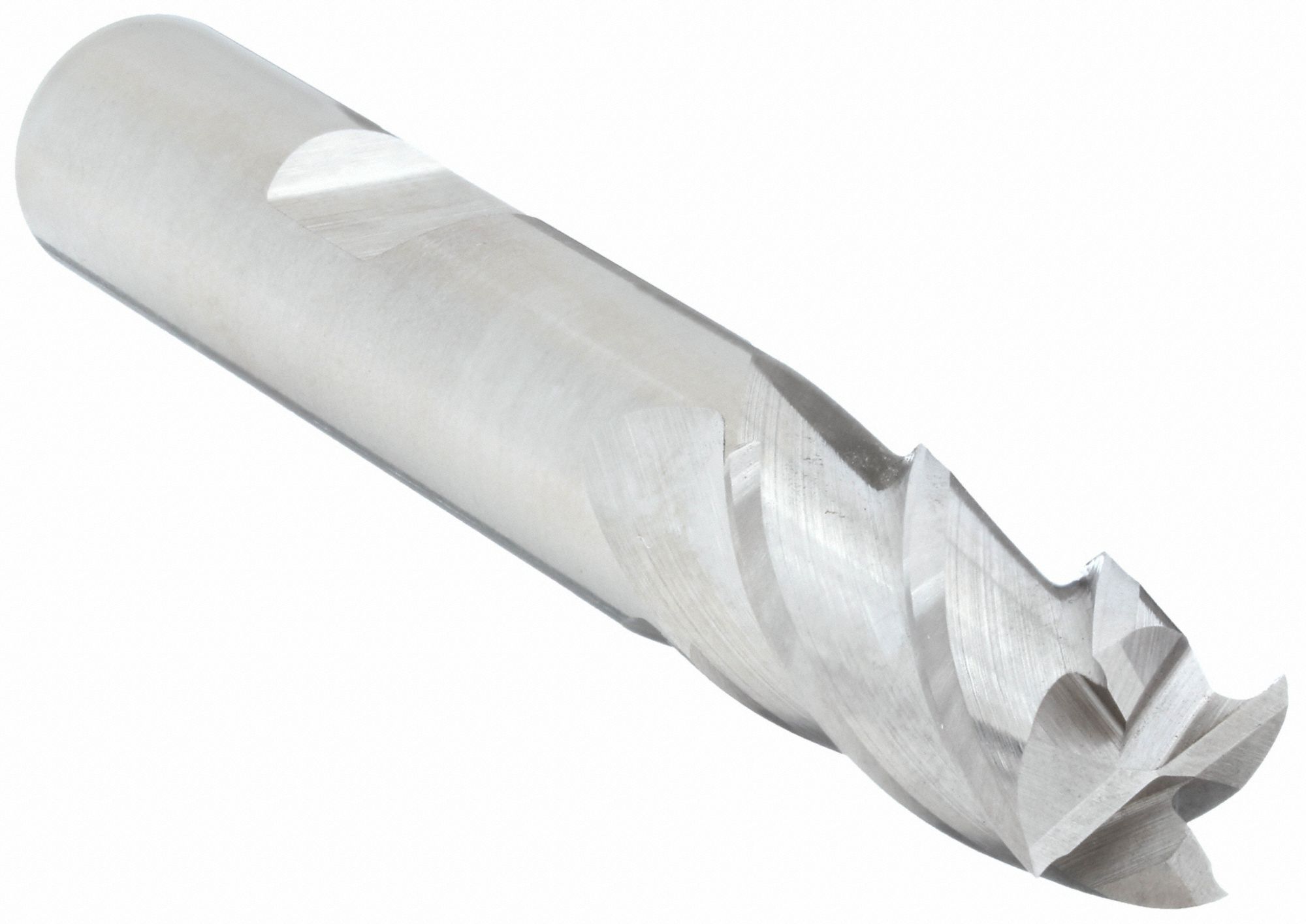 Sq. End Mill, Single End, Pow Met, 1/4"