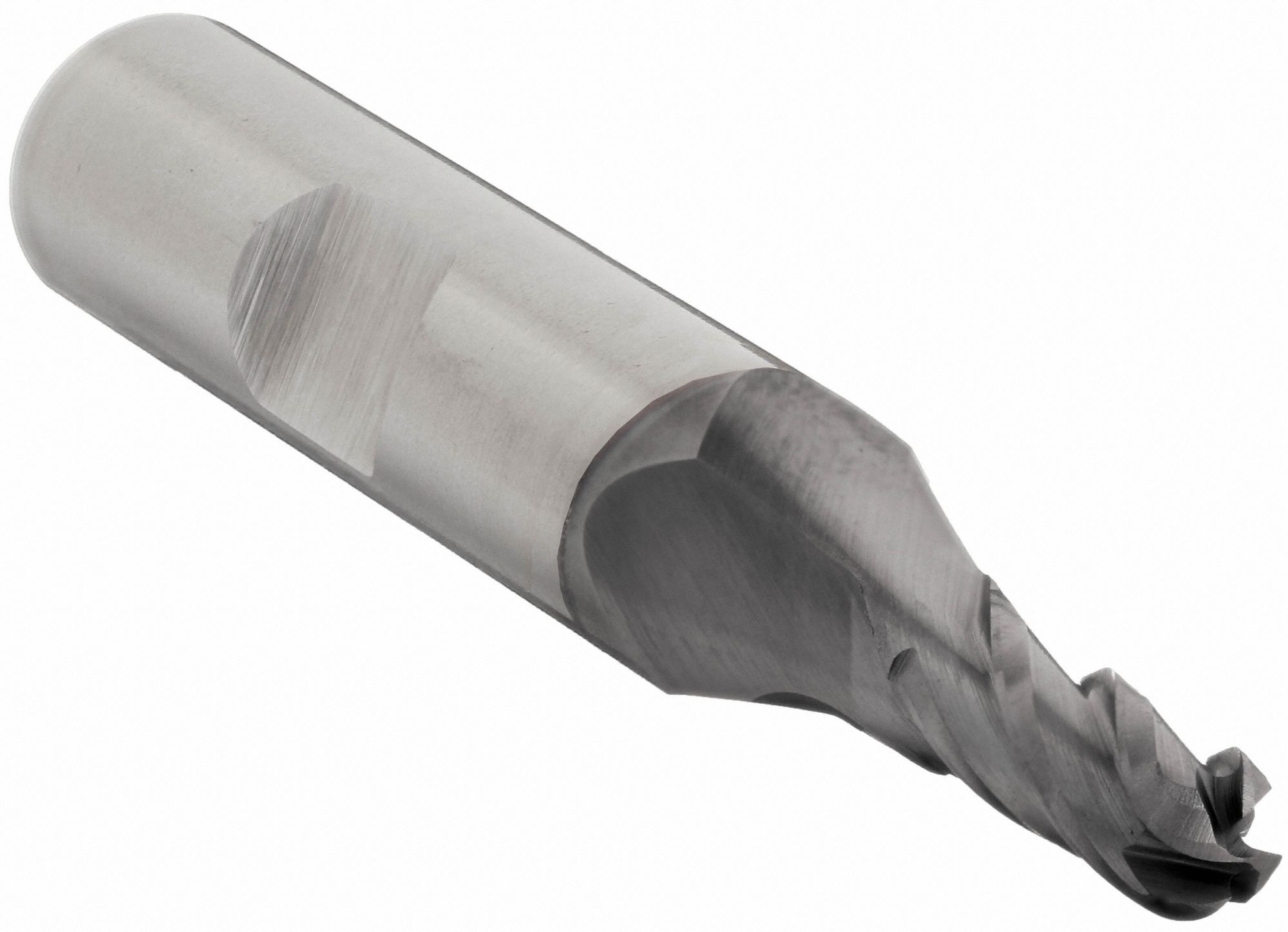 Ball End Mill, Single End, 3/16", Pwd Metal