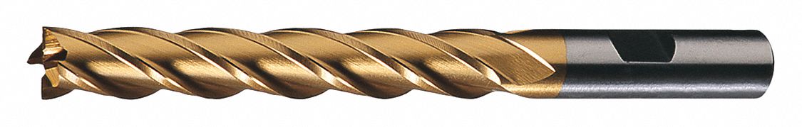 Square End Mill,  1 in,  Cobalt