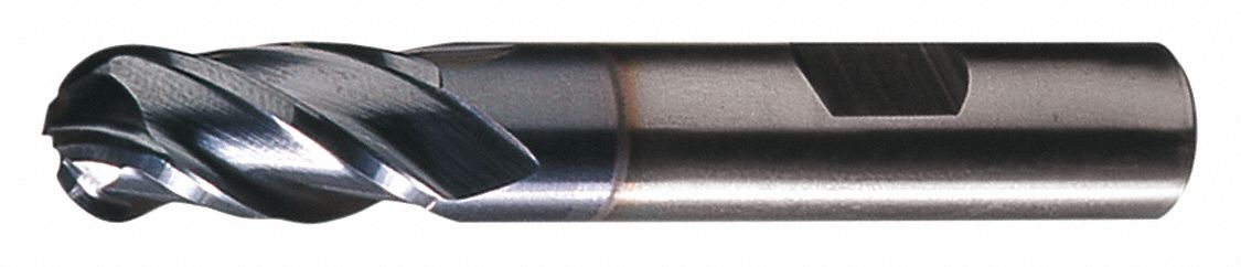 Ball End Mill,  1.5 in,  Cobalt