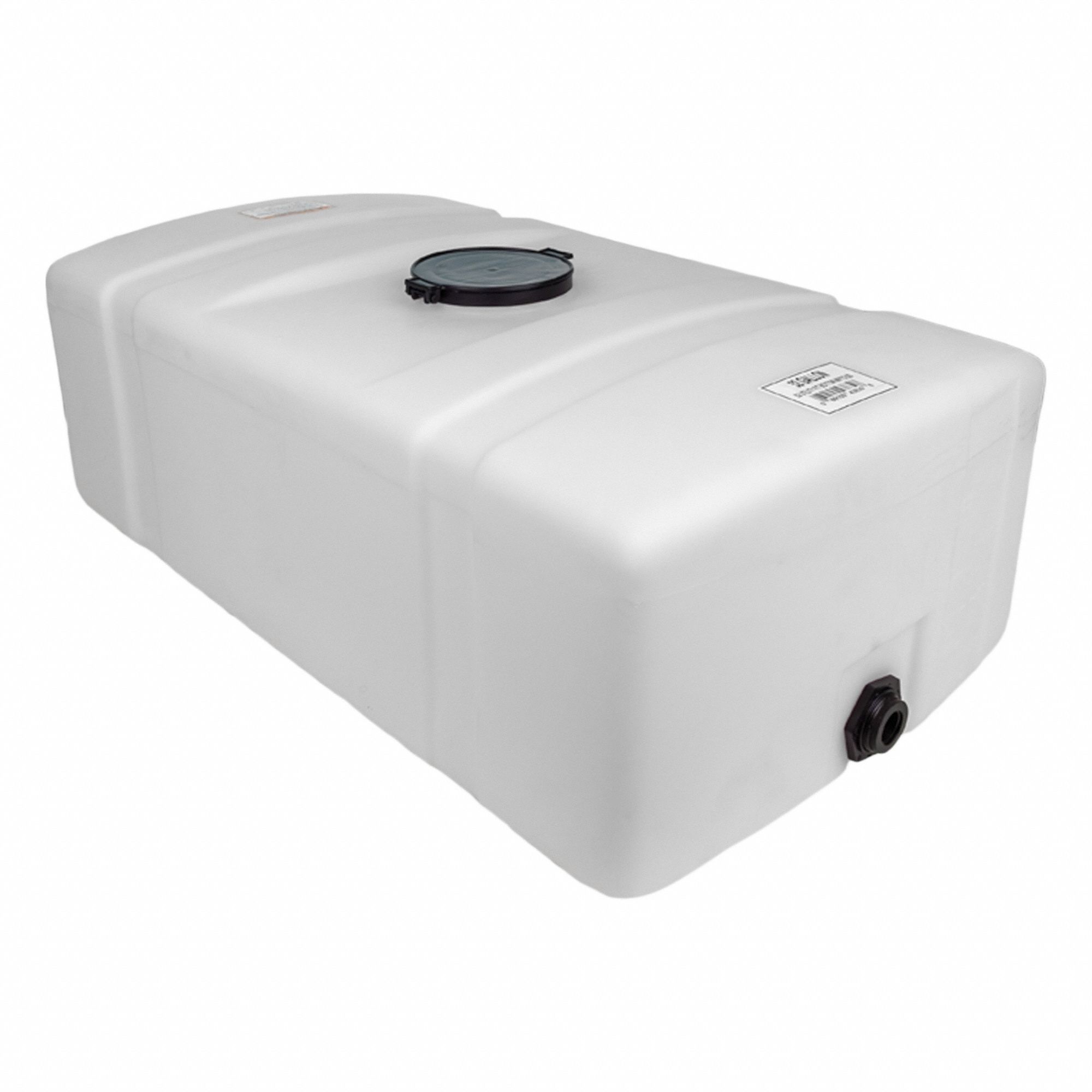 Utility Tank: 52 gal, Closed Top, 43 in x 24 in, 5 in Fill Opening Dia, 15 in