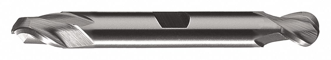 Ball End Mill,  1 in,  HSS