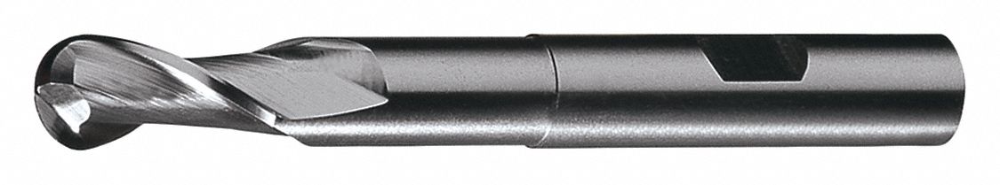 Ball End Mill,  0.125 in,  HSS