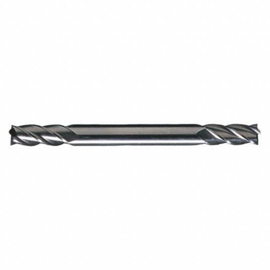 CLEVELAND Square End Mill, 3/16 in Milling Dia., High Speed Steel ...