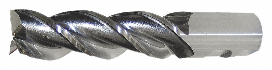 Square End Mill,  1 in,  Powdered Metal