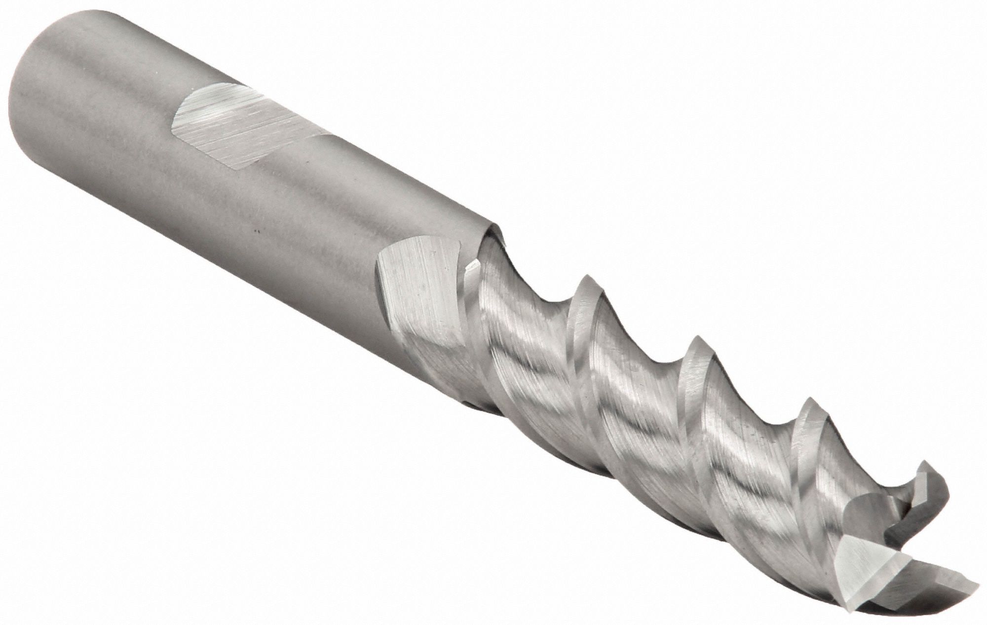 Sq. End Mill, Single End, Pow Met, 3/8"