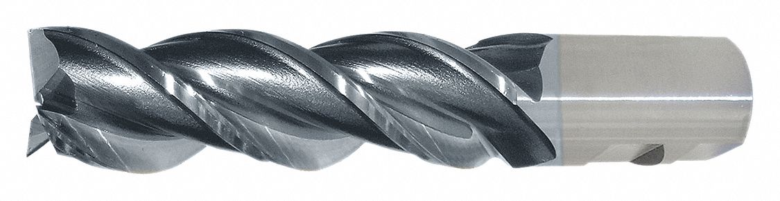 Sq. End Mill, Single End, Pow Met, 1"