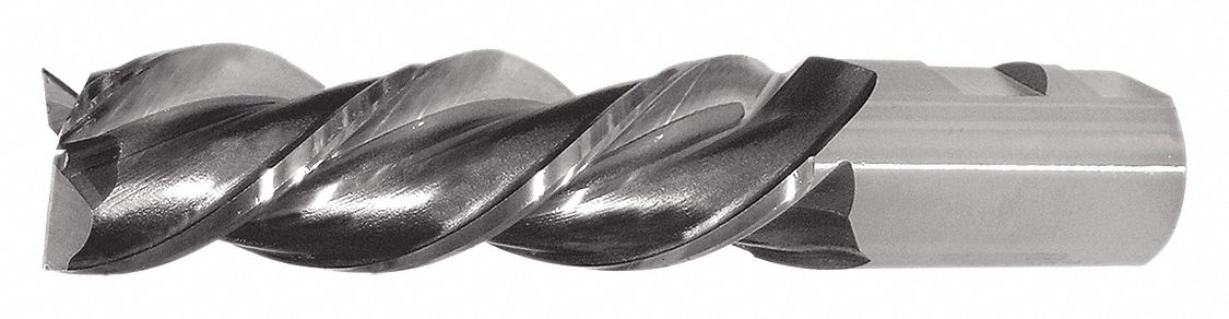 Square End Mill,  0.5 in,  Powdered Metal