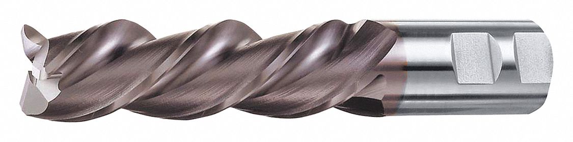 Square End Mill,  1 in,  Powdered Metal