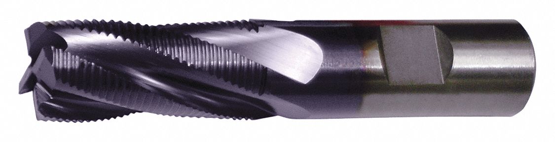 Roughing End Mill,  1 in,  Powdered Metal