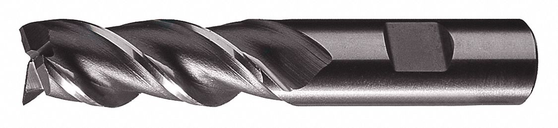 Square End Mill,  1 in,  Powdered Metal
