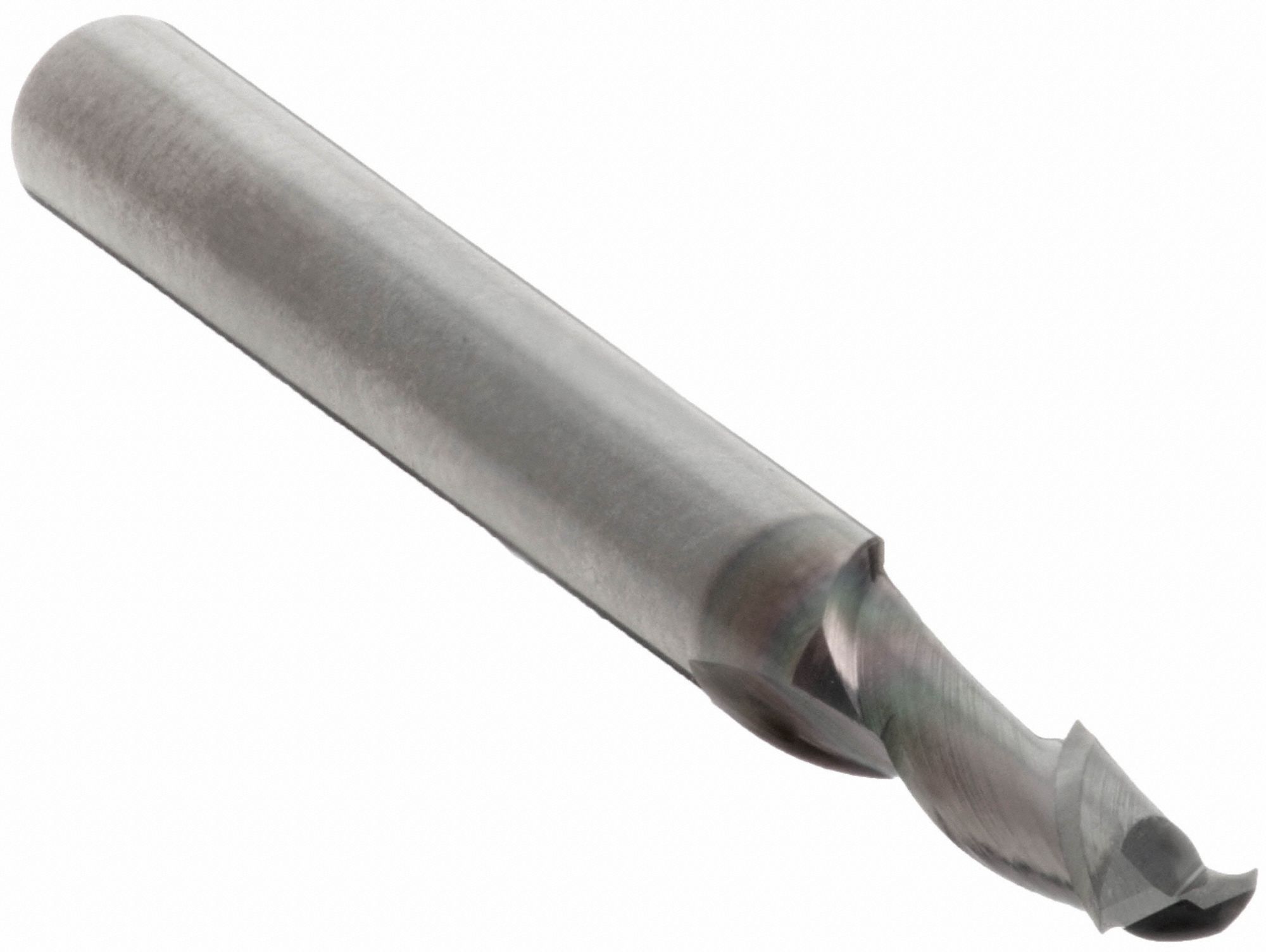 Square End Mill: Carbide, AlCrN Coated, 2 Flute, 0.031" Mill Dia, 5/64" LOC, 1-1/2" OAL