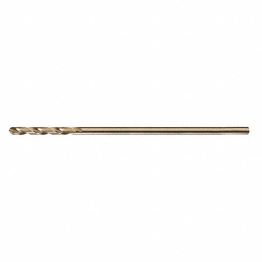 CLEVELAND Extra Long Drill Bit, Drill Bit Size 1/4 in, Drill Bit Point Angle 135 °, Split Point