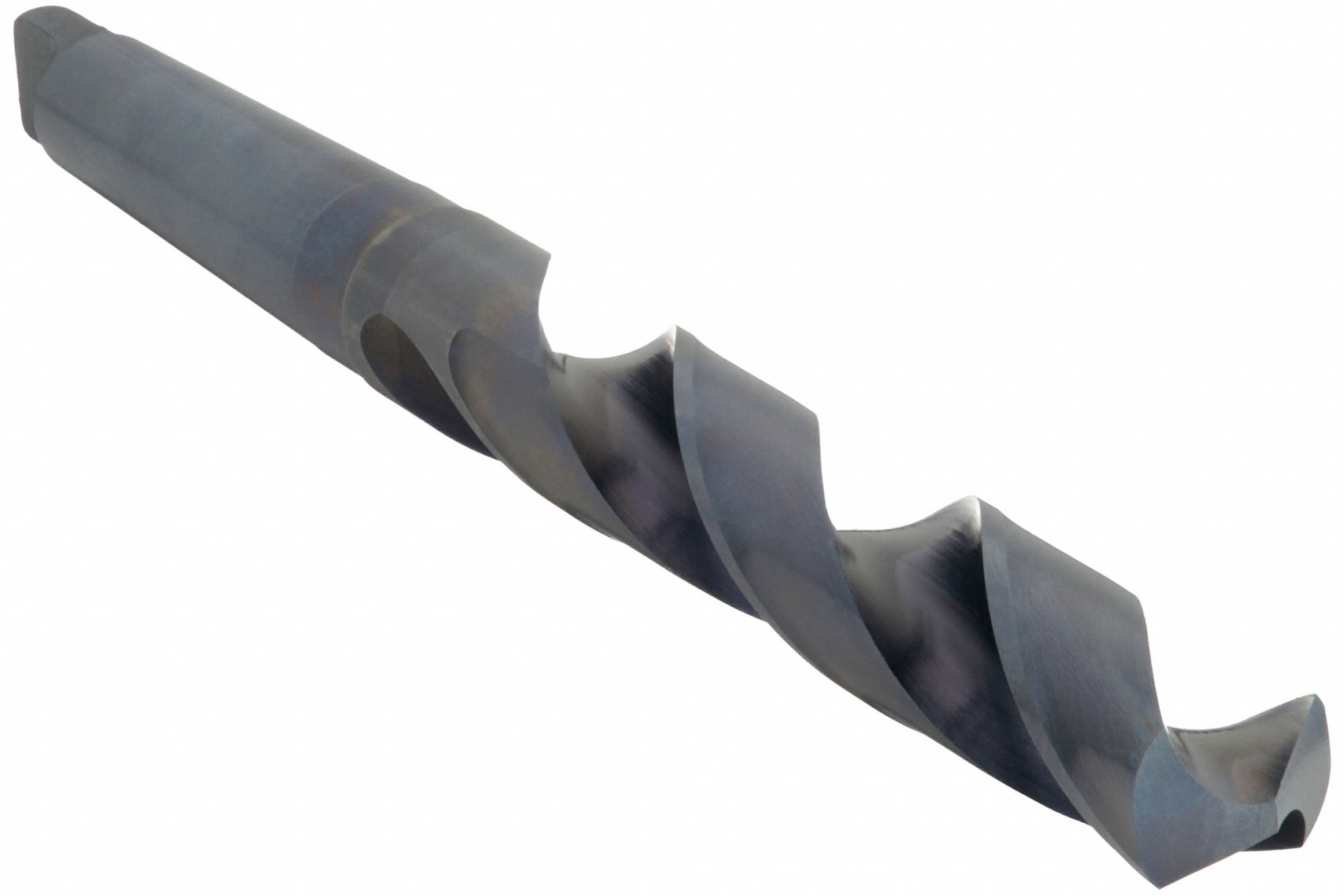 TAPER SHANK DRILL BIT, ¾ IN DRILL BIT SIZE, 5⅞ IN FLUTE L, MT2 TAPER SHANK, HSS