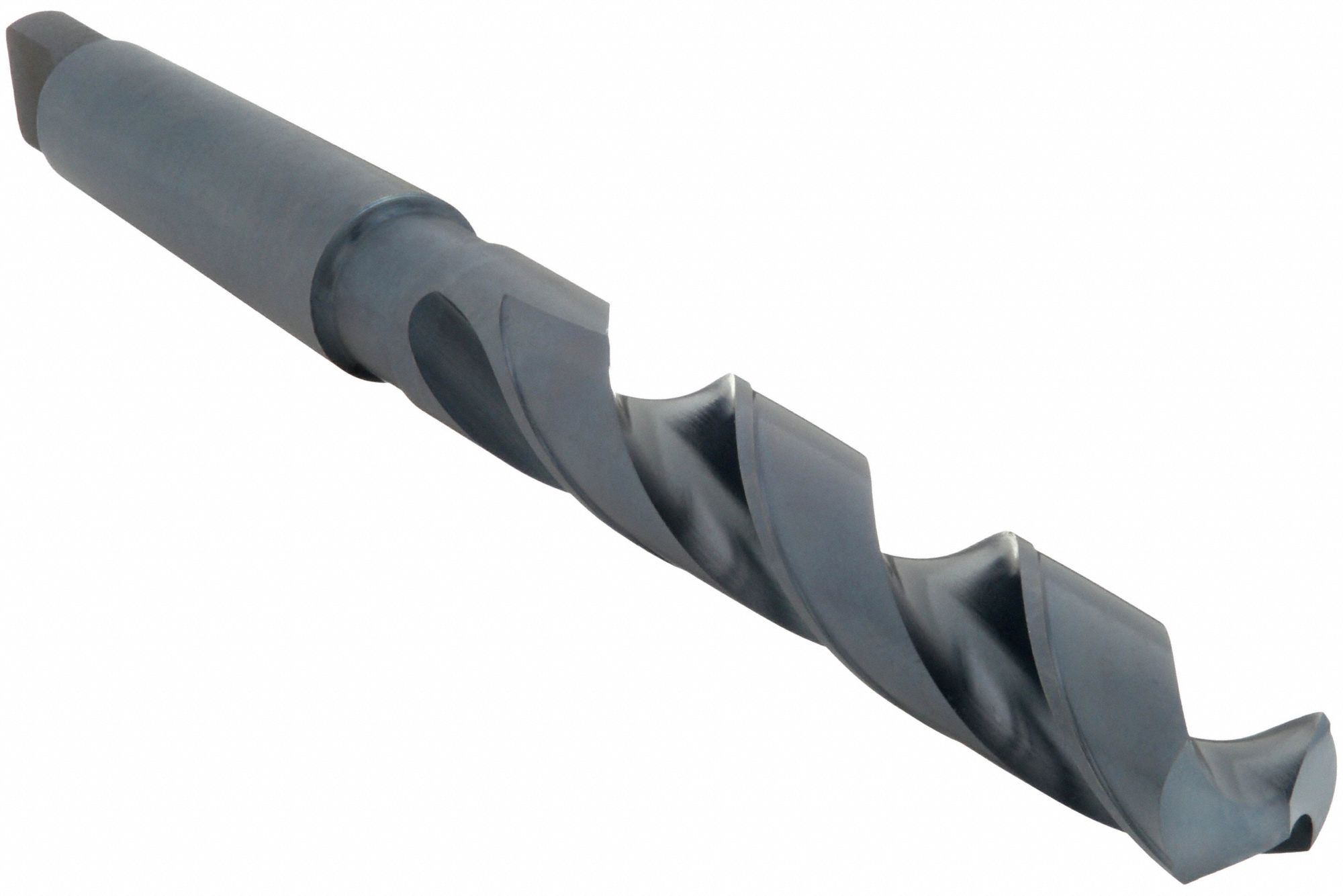 TAPER SHANK DRILL BIT, 27/32 IN, HIGH SPEED STEEL/STEAM OXIDE