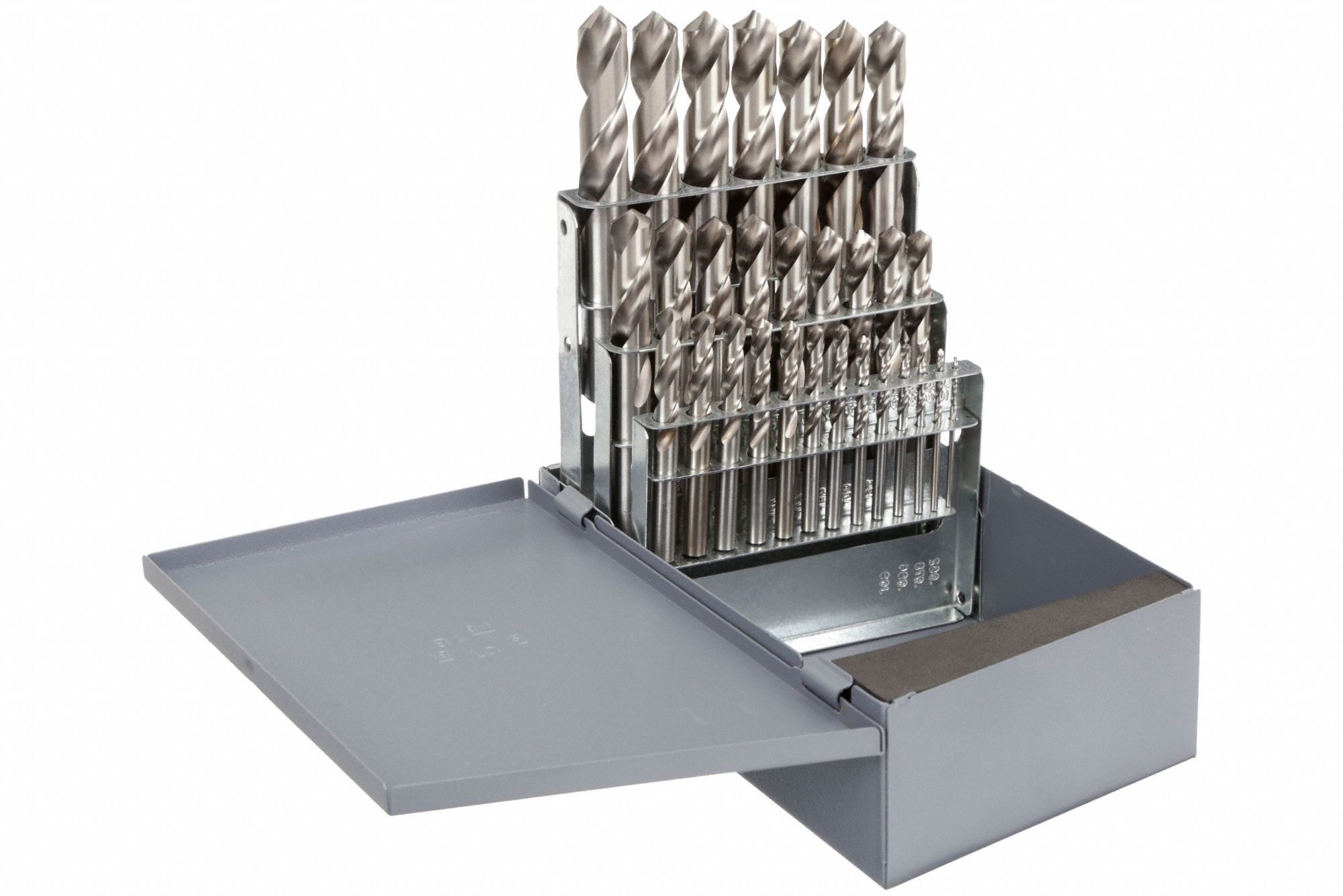 SCREW MACHINE DRILL BIT SET, 1/16 IN SMALLEST DRILL BIT, 29 DRILL BITS, HSS, BRIGHT