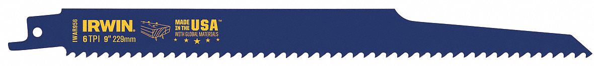 Recip Saw Blade, 9in, 6Tpi, PK5