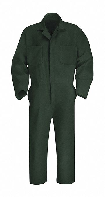 Mns Ls Spruce Green Action Back: 2XL ( 52 1/2 in x 54 in ), Spruce Green, Regular, Zipper