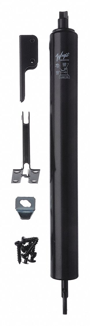 Standard Duty Pneumatic Closer Black
