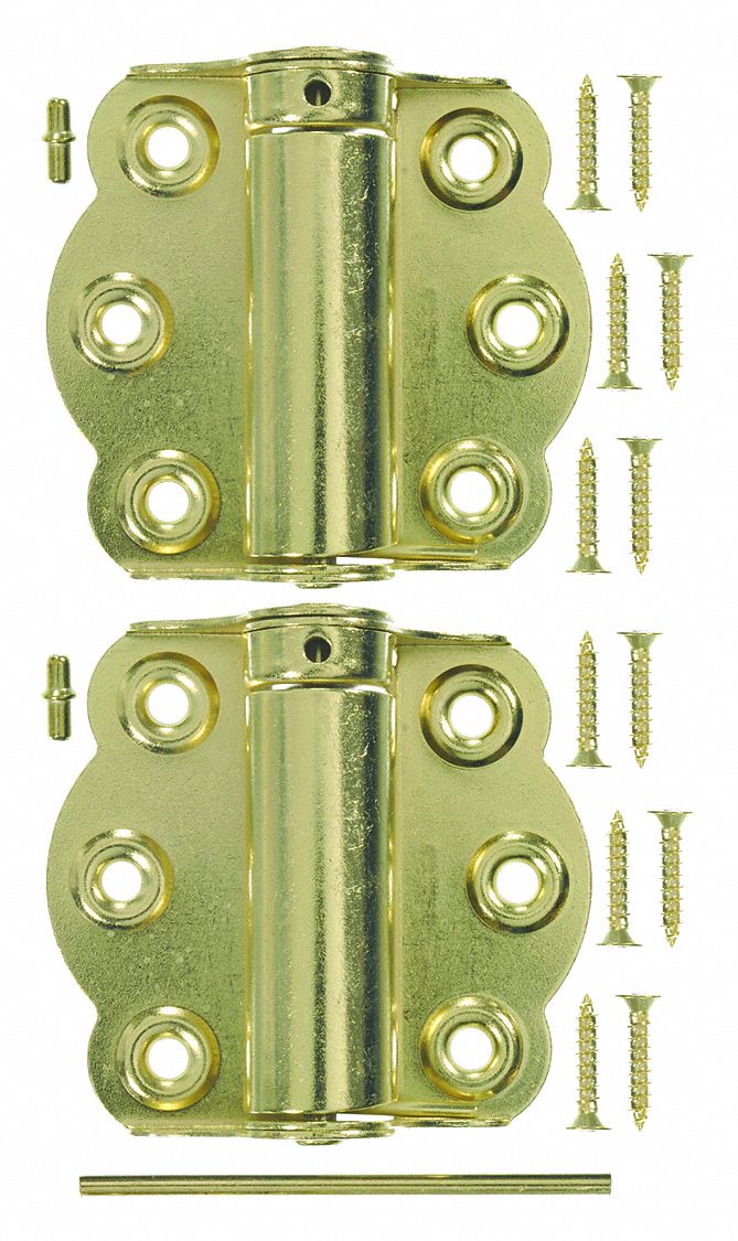 Adjustable Hinge 2-3/4 in Brass Plate