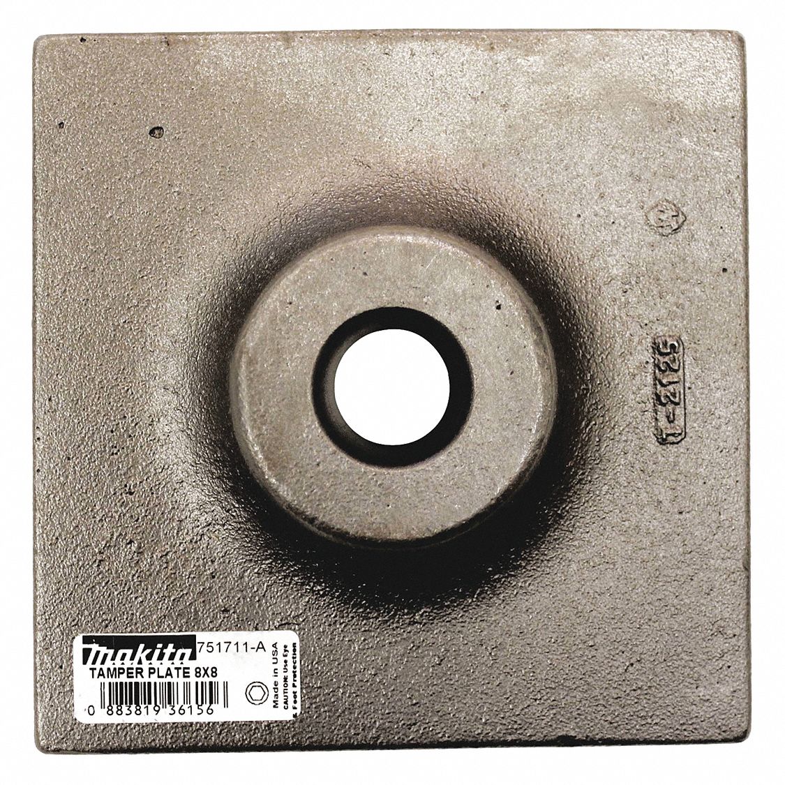 Tamper Plate 8 x 8 1-1/8 Hex