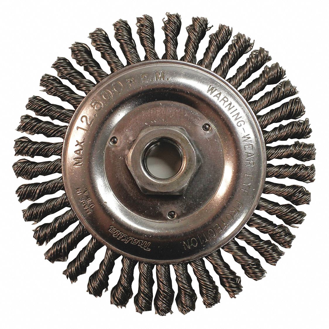Wire Wheel Brush, Twisted, Arbor Hole