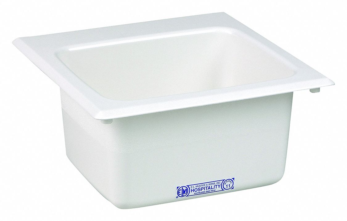 Sink, 15inx15in, White