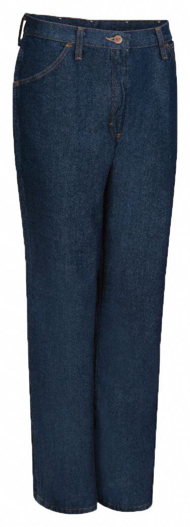 6P54Pw0 Pre-Wash Indigo Denim Jeans: Men's, Work Jeans, ( 32 in x 30 in ), Indigo, Cotton