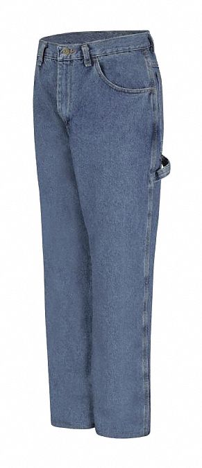 Mens Stonewash Dungaree: Men's, Dungaree Jeans, ( 30 in x 30 in ), Stonewash, Cotton, Zipper