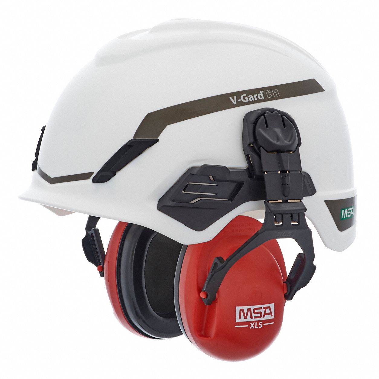 MSA Ear Muffs Hard HatMounted Earmuff, Passive, 23 dB NRR, Dielectric, Foam, Red 43FD05