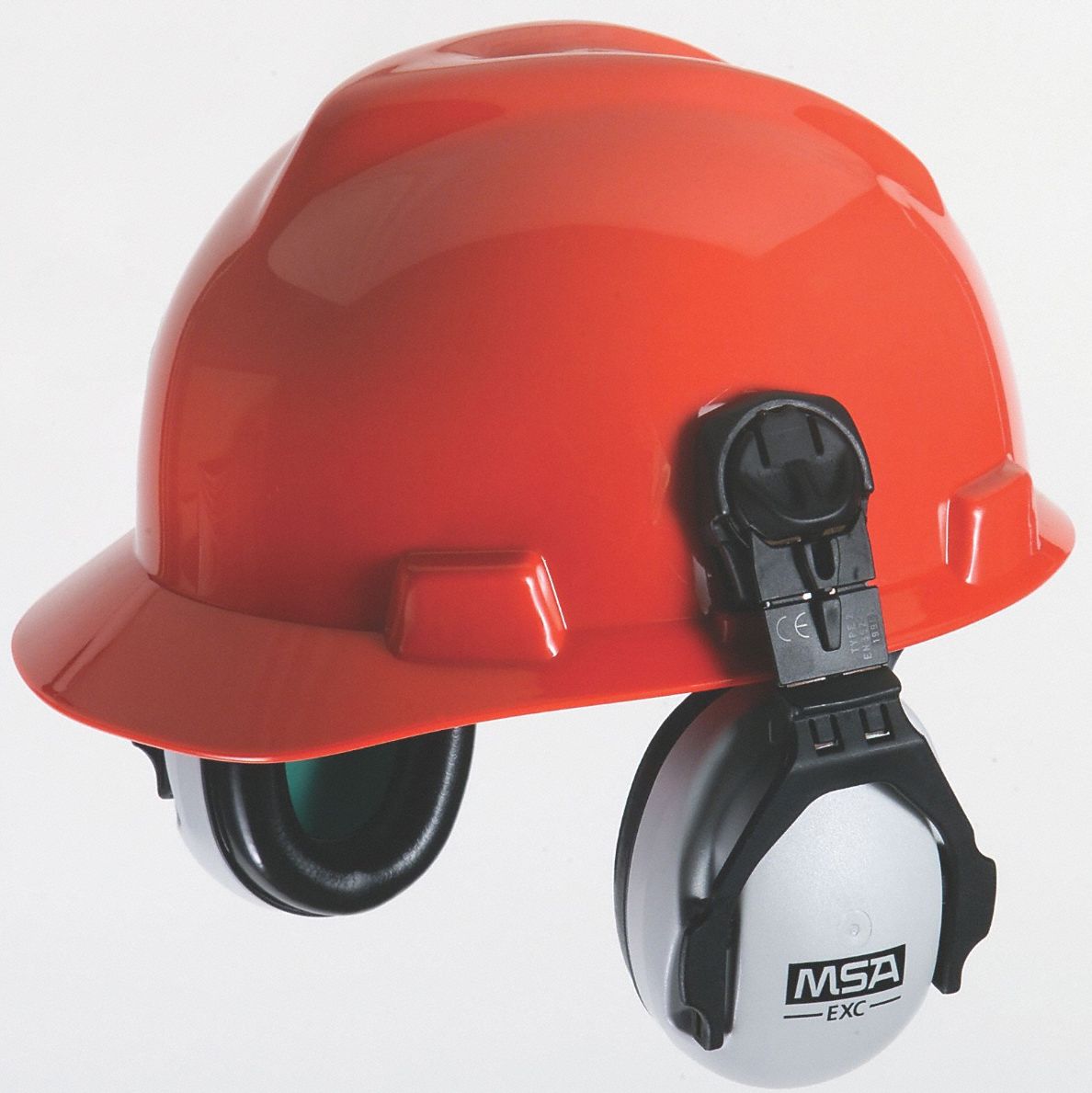 MSA Ear Muffs Hard HatMounted Earmuff, Passive, 25 dB NRR, Dielectric, Foam, Gray 43FD13