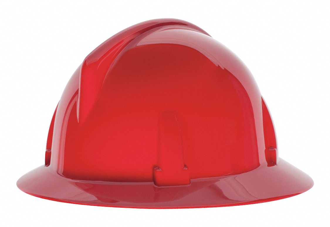 CASQUE SÉCURITÉ, CSA Z94.1 2015, CLASSE C, POLYCARBONATE, CLIQUET 4 PTS, ROUGE