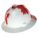 SLOTTED HAT, CSA Z94.1-2005, TYPE 1, CLASS E, PE, 4-PT FAS-TRAC III RATCHET, FULL BRIM, WHT