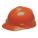 SLOTTED CAP, CSA, TYPE 1, CLASS E, PE, 4-PT FAS-TRAC III RATCHET, FULL BRIM, ORANGE