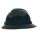 SLOTTED HAT, CSA Z94.1-2005, TYPE 1, CLASS E, PE, 4-PT FAS-TRAC RATCHET, FULL BRIM, BLACK