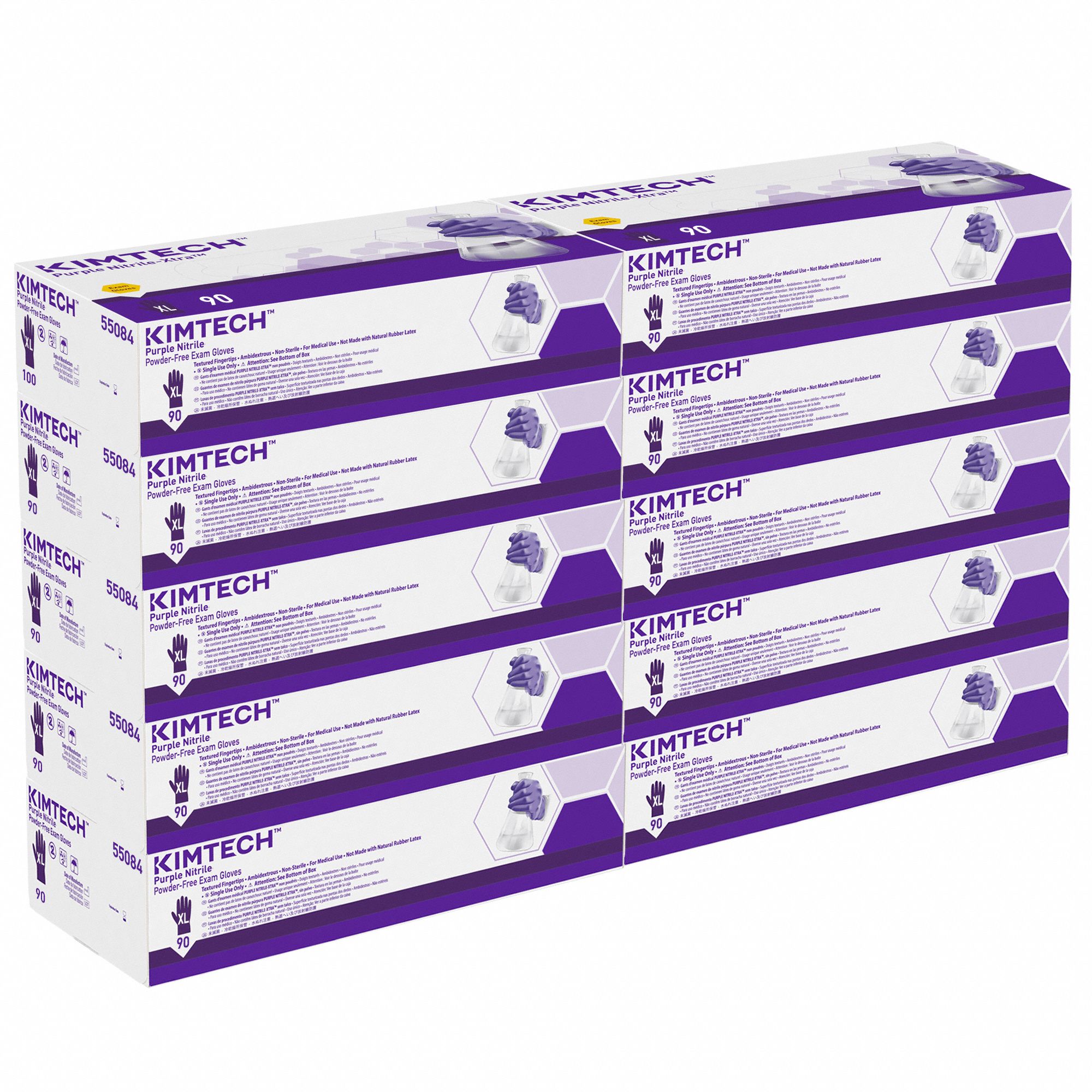 GANT EXAM NITRILE VIOLET 9.5PO TG 90/BT