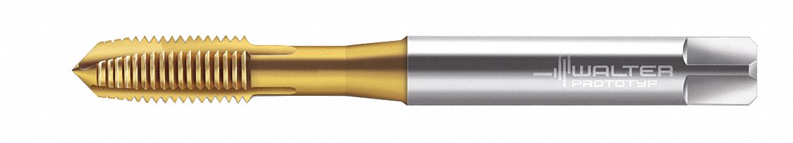 Spiral Point Tap: M8x1.25 Thread Size, 18.00 mm Thread Lg, 90.00 mm Overall Lg, Plug