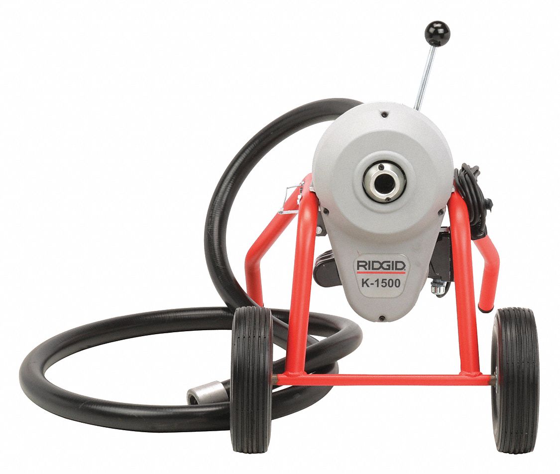 Sectional Drain Cleaning Machine,K1500B Grainger