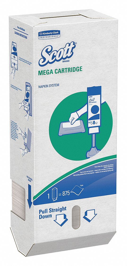PAPER TOWEL, WHITE, SINGLE FOLD, 8⅖ X 6½ IN, 875 SHEETS, 1-PLY, 6 PK