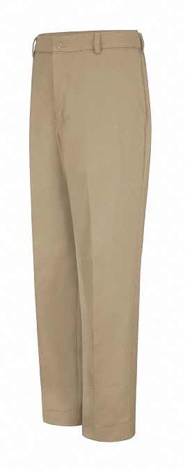 Mens Durakap Work Pant: Men's, Industrial Pants, ( 44 in x 30 in ), Khaki, Cotton/Polyester